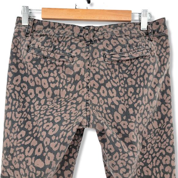 Sanctuary Women's Leopard Print Mid Rise Chino Style Skinny Jeans Size 27 - Picture 4 of 11